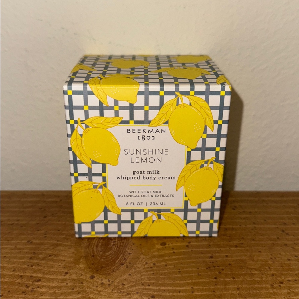 Beekman 1802 Sunshine Lemon Goat Milk Whipped Body Cream 8 fl oz